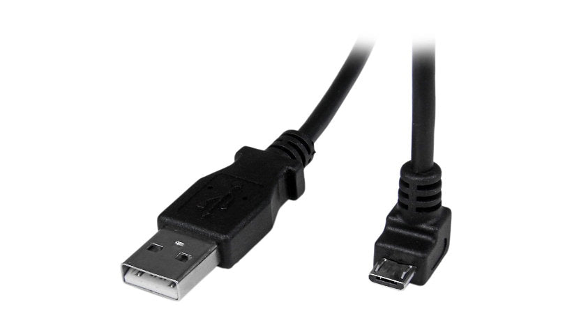 StarTech.com USB-A to Down-Angle Micro-USB Cable, USB 2.0, Black, 2 m (6.6 ft)