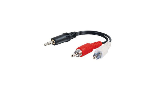 C2G 39942 Value Series 3.5mm Stereo to RCA Stereo Y-Cable 3 ft Lifetime Warranty