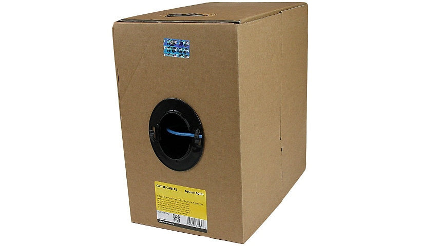 StarTech.com WIR5ECMPBL Cat5e Plenum Bulk Cable 1000 ft Solid Lifetime Warranty