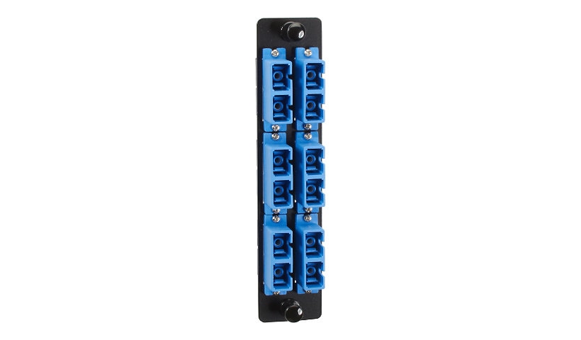 Black Box JPM461C High-Density Fiber Adapter Panel 6 SC Duplex Lifetime Warranty