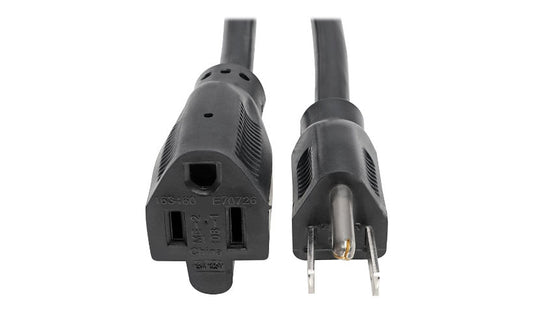 Tripp Lite P024-003 NEMA 5-15P to NEMA 5-15R Power Extension Cord 3 ft 15A 120V