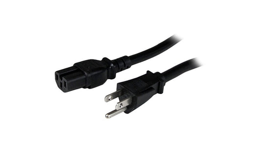 StarTech.com PXT515C158 NEMA 5-15P to C15 Power Cord 8 ft 15A Lifetime Warranty