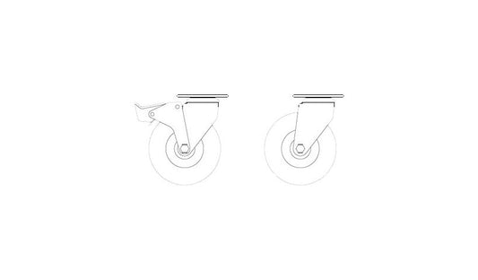 Spectrum Locking Balloon Wheels, Set of 4, 98506