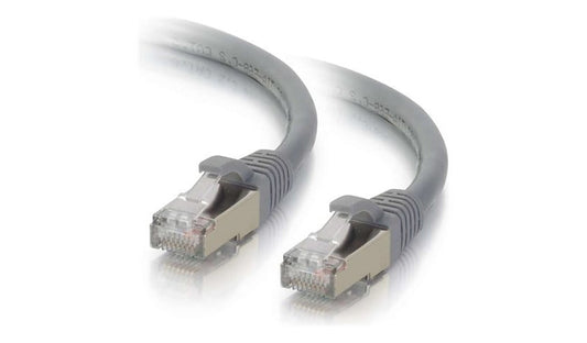 C2G 00776 Cat6 Snagless Shielded Ethernet Patch Cable 3 ft Gray