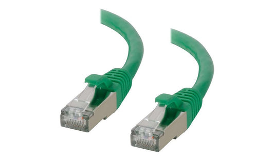 C2G 00832 Cat6 Snagless Shielded Ethernet Patch Cable 8 ft Green