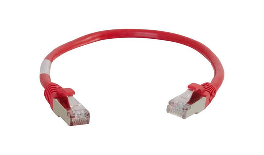 C2G 00854 Cat6 Snagless Shielded Ethernet Patch Cable 15 ft Red