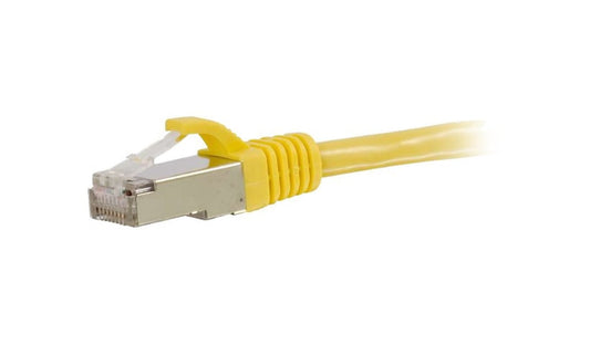 C2G 00859 Cat6 Snagless Shielded Ethernet Patch Cable 1 ft Yellow