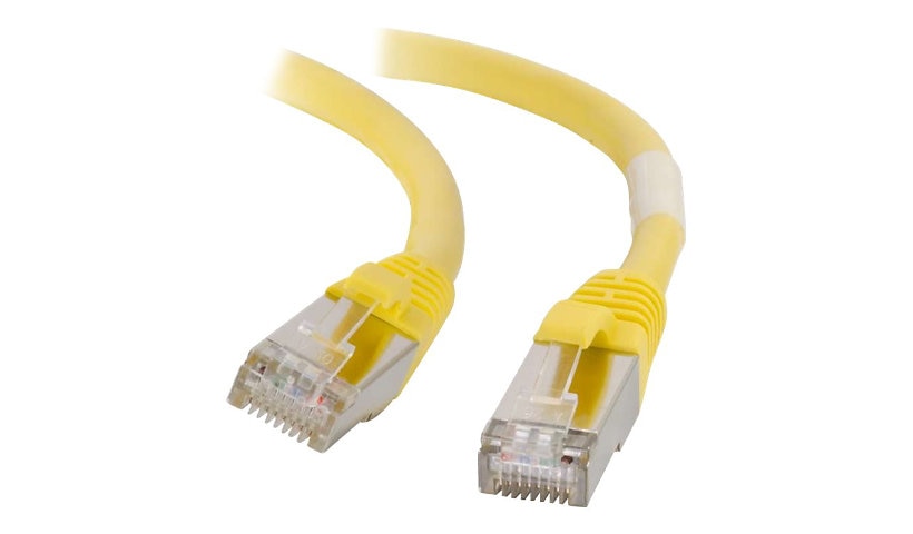 C2G 00871 Cat6 Snagless Shielded Ethernet Patch Cable 15 ft Yellow