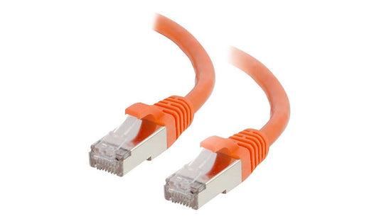 C2G 00878 Cat6 Snagless Shielded Ethernet Patch Cable 3 ft Orange