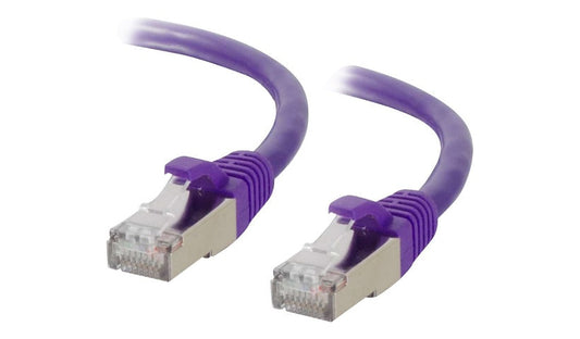 C2G 00901 Cat6 Snagless Shielded Ethernet Patch Cable 5 ft Purple