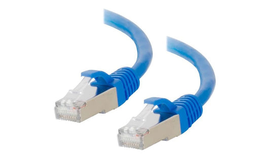 C2G 00980 Cat6 Snagless Shielded Ethernet Patch Cable 6 in Blue