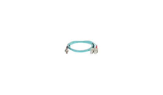 C2G 01010 3m (9.8ft) LC to SC OM4 Multimode Duplex Fiber Patch Cable, 50/125, Aqua