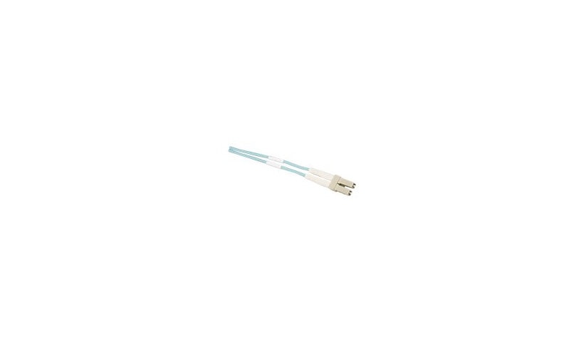 Allen Tel GBLCC-D4-02 2m (6.6ft) LC to SC OM3 Multimode Duplex Fiber Patch Cable, Aqua