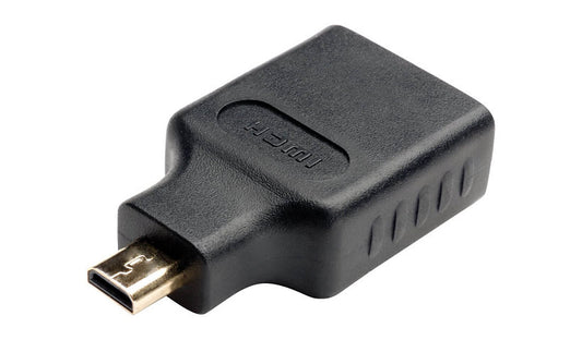 Tripp Lite Micro HDMI (Type D) Male to HDMI Female Adapter, 1080p, Gold