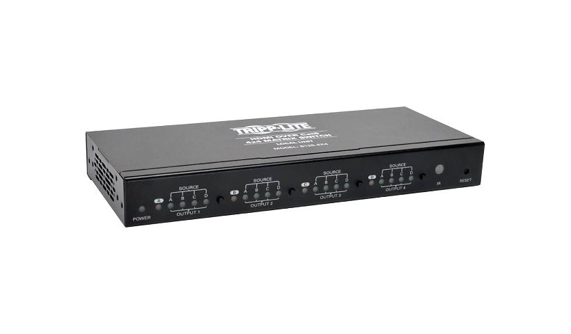 Tripp Lite B126-4X4 4x4 HDMI over Cat5/Cat6 Matrix Extender Switch 1080p 1 Year