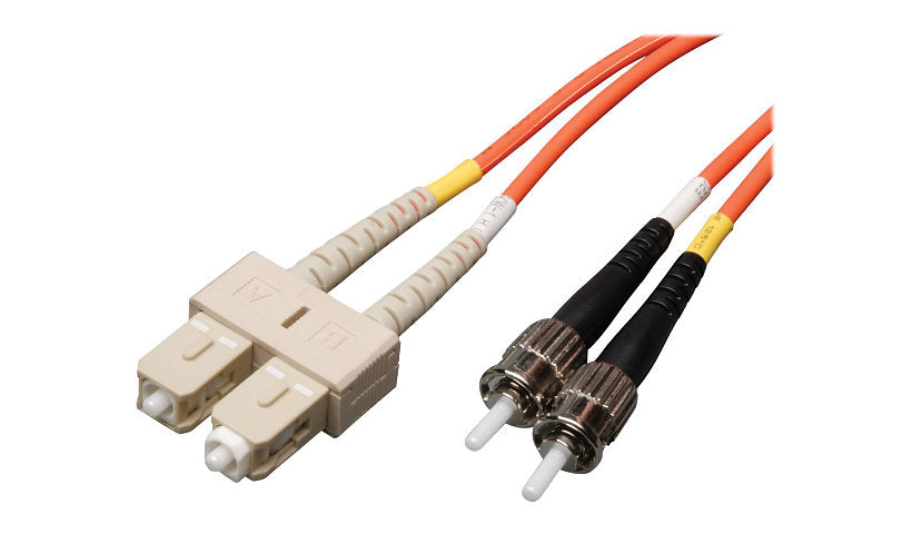 Tripp Lite (Eaton) N304-003 0.9m (3ft) SC to ST Multimode Duplex Fiber Patch Cable, 62.5/125, PVC, OFNR