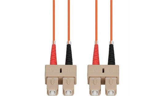 Proline 5m (16.4ft) SC to SC OM1 Multimode (MMF) Duplex Fiber Patch Cable, 62.5/125 µm, Riser-Rated OFNR, Orange, PRO-SC-SC-5M6MMF