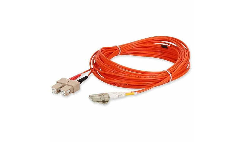 Proline 5m (16.4ft) SC to LC OM1 Multimode (MMF) Duplex Fiber Patch Cable, 62.5/125 µm, Riser-Rated OFNR, Orange, PRO-SC-LC-5M6MMF