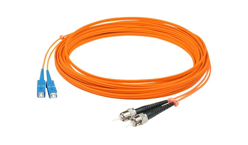 Proline 3m (9.8ft) ST to SC OM1 Multimode (MMF) Duplex Fiber Patch Cable, 62.5/125 µm, Riser-Rated OFNR, Orange, PRO-ST-SC-3M6MMF