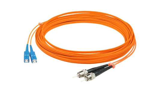 Proline 3m (9.8ft) ST to SC OM1 Multimode (MMF) Duplex Fiber Patch Cable, 62.5/125 µm, Riser-Rated OFNR, Orange, PRO-ST-SC-3M6MMF