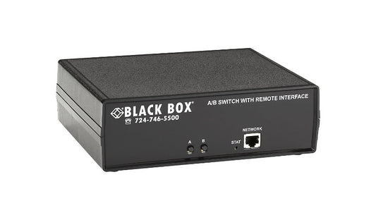 Black Box SW1041A CAT6 A/B Switch, Layer 1, 1 to 2, Remote or Push Button