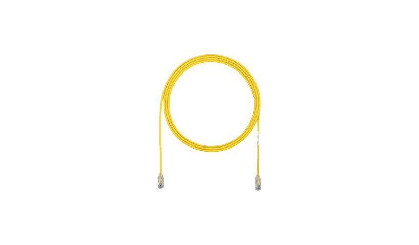 Panduit UTP28SP3YL TX6 Cat6 28 AWG UTP Patch Cable 3 ft Yellow
