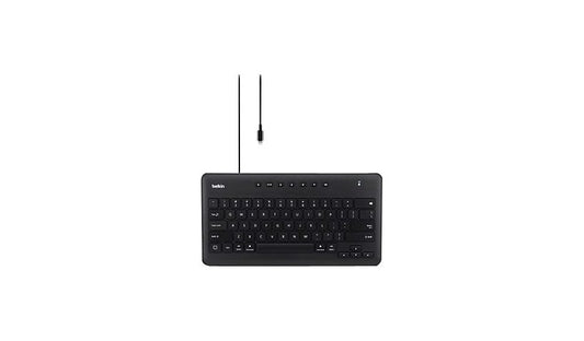 Belkin B2B124 Wired Lightning Keyboard for iPad Full Size Keycaps 1 Year