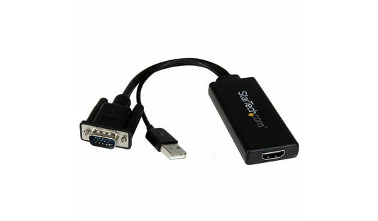 StarTech.com VGA to HDMI Converter with USB Audio and Power, 1080p