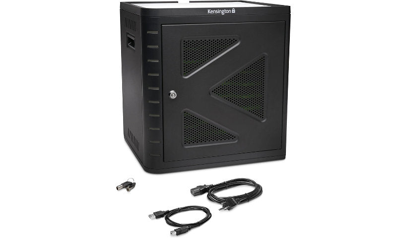 Kensington Universal Tablet Charge & Sync Cabinet, Black, K67862AM