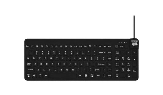 Man and Machine Really Cool RCLP/B5 Medical Washable Keyboard Black TAA 2 Year