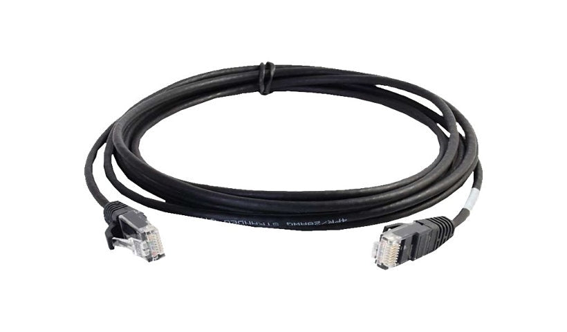 C2G 01109 10ft Cat6 Snagless Slim UTP Ethernet Patch Cable, 28 AWG, PoE, Black