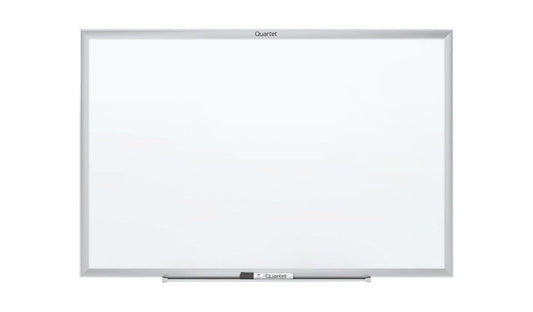 Quartet Standard 96 x 48in Magnetic Whiteboard, Silver Frame, SM538