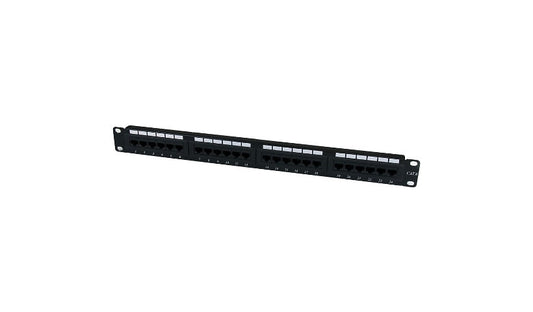 StarTech.com C6PANEL24 24-Port Cat6 110 Punch-Down Patch Panel 1U 2 Year