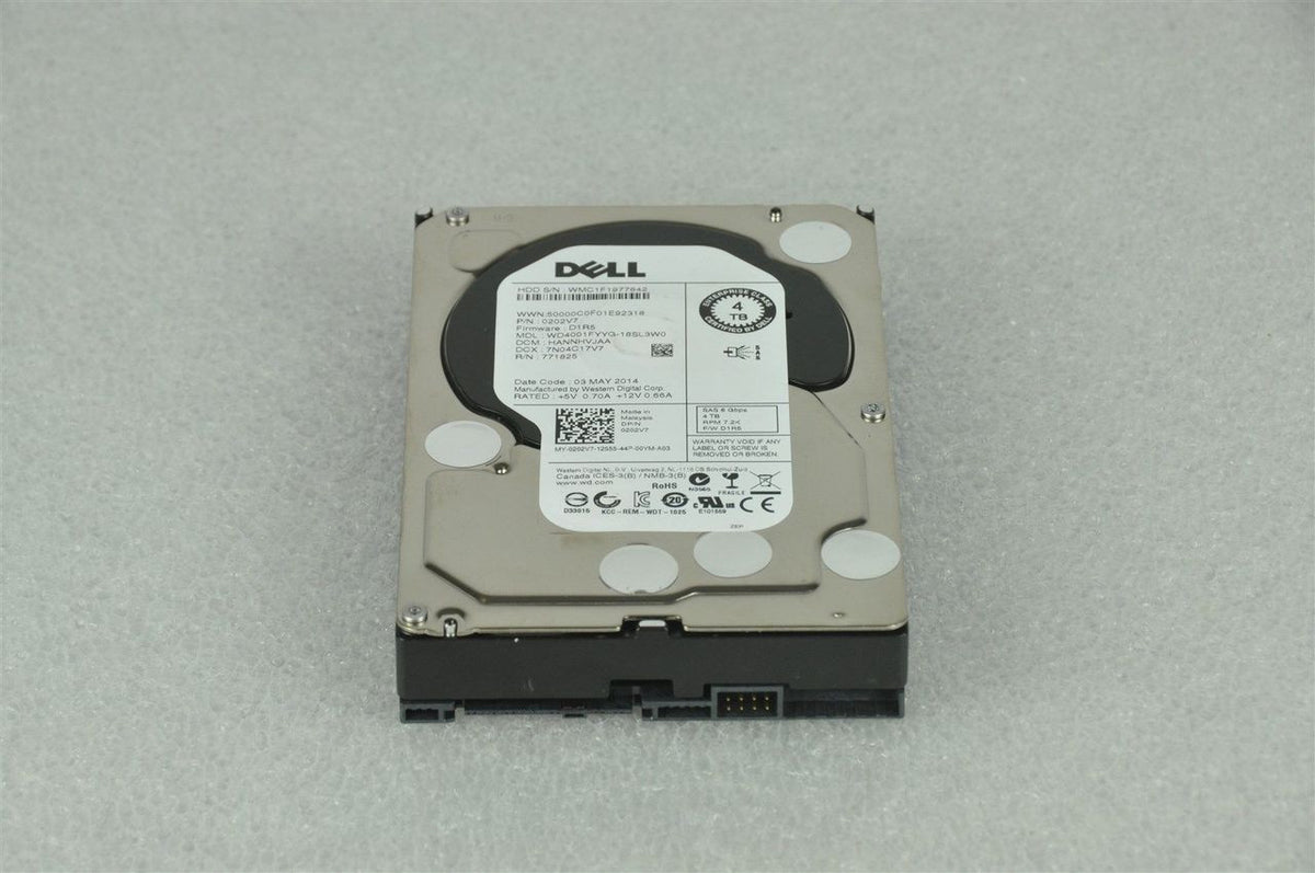 Dell 342-5298 4TB SAS 6Gbps 7.2K RPM 3.5in LFF Hard Drive for PowerEdge Servers
