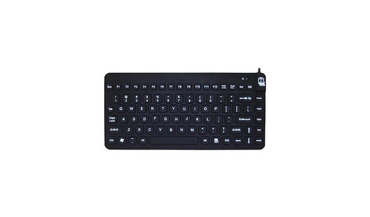 Man and Machine Slim Cool LP SCLP/B5 Backlit Washable Keyboard Black TAA 2 Year