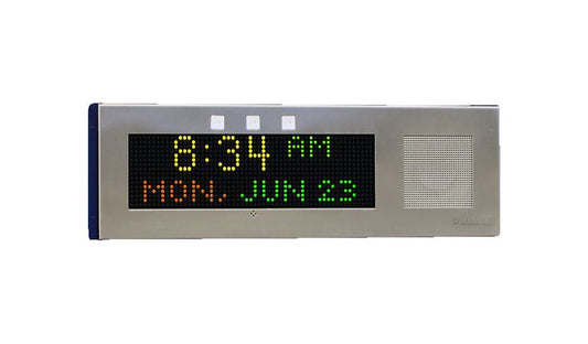 Advanced Network Devices Large IP PoE Clock with Speaker & Flasher, IPCSLRWB