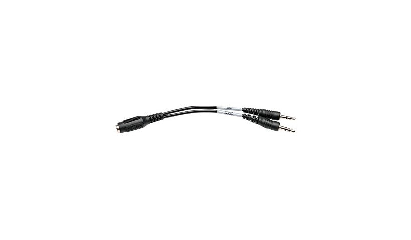 Tripp Lite P318-06N-FMM 3.5mm 4-Position to 2x 3-Position Headset Splitter