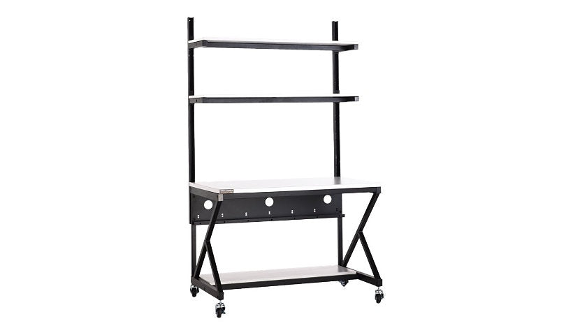 Kendall Howard Performance 100 LAN Station, 48in, Folkstone Gray, 5000-3-100-48