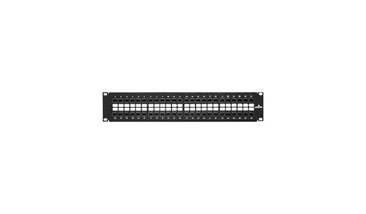 Leviton 69270-U48 eXtreme 6+ QuickPort Angled Patch Panel 48-Port 2U 1 Year