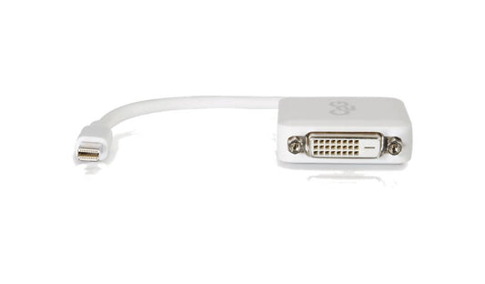 C2G Mini DisplayPort to Single-Link DVI-D Adapter, 1920x1200, M/F, White