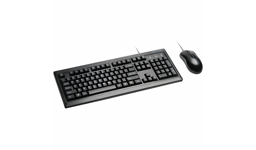 Kensington Keyboard for Life Wired Desktop Set Spillproof K72436AM 5 Year
