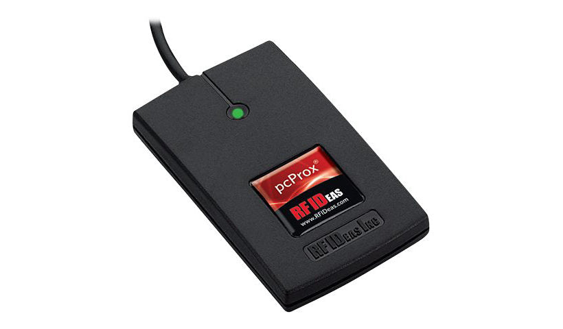 RF IDeas WAVE ID Solo SDK HID Prox 125 kHz USB Reader 1.3 ft Cable Black