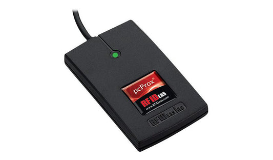 RF IDeas WAVE ID Solo SDK HID Prox 125 kHz USB Reader 1.3 ft Cable Black