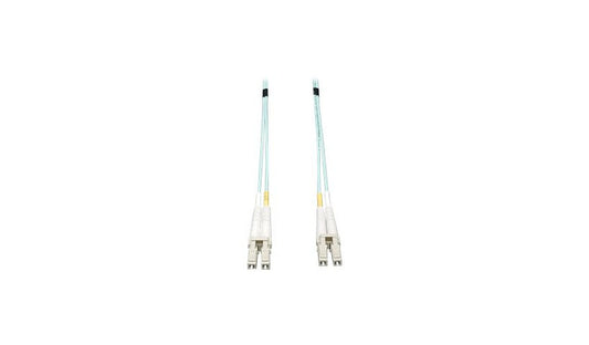 Tripp Lite (Eaton) N820-04M 4m (13.1ft) LC to LC 10Gb OM3 Multimode Duplex Fiber Patch Cable, 50/125, LSZH, Aqua