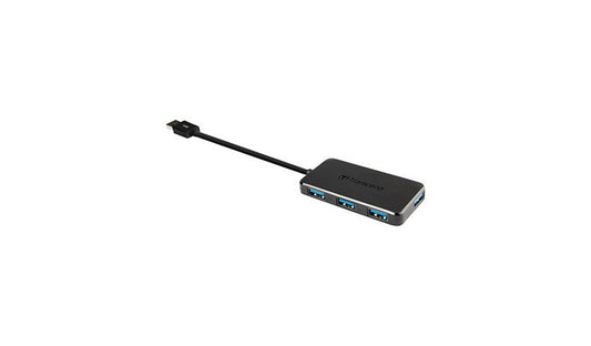 Transcend HUB2 4-Port USB 3.0 Hub, 5Gbps, Bus Powered, Ultra Slim
