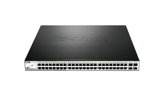 D-Link DGS-1210-52MP 52-Port Gigabit PoE Smart Switch, 4x SFP, 370W