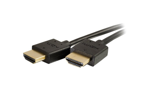 C2G 41362 Plus Series Slim Flexible 4K HDMI Cable 2 ft 4K 60Hz Lifetime Warranty