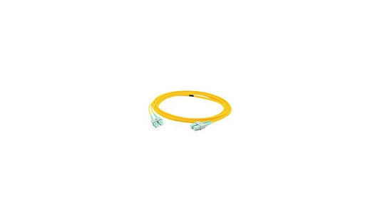 Proline 5m (16.4ft) Angled SC (ASC) to Angled SC (ASC) OS2 Single Mode (SMF) Duplex Fiber Patch Cable, 9/125 µm, Riser-Rated OFNR, Yellow, PRO-ASC-ASC-5M9SMF