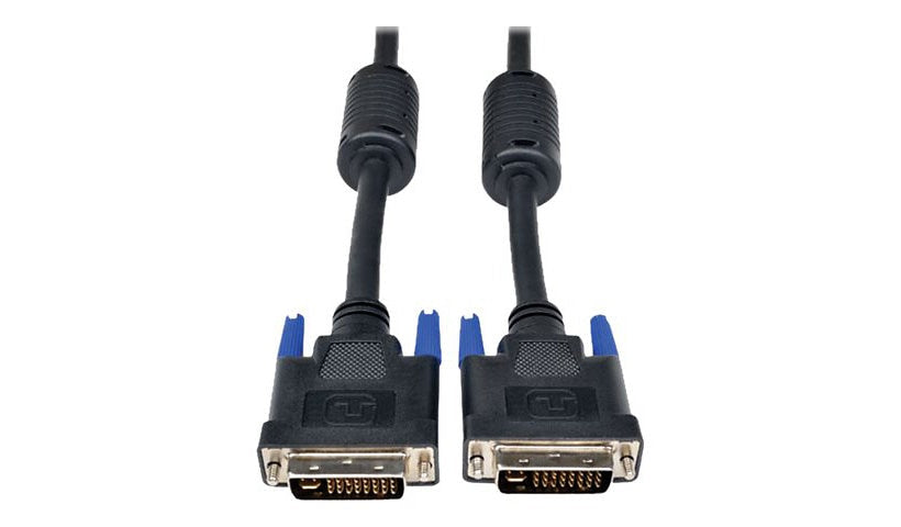 Tripp Lite DVI-I Dual Link Digital/Analog Cable, 2560x1600, Gold, M/M, 15 ft