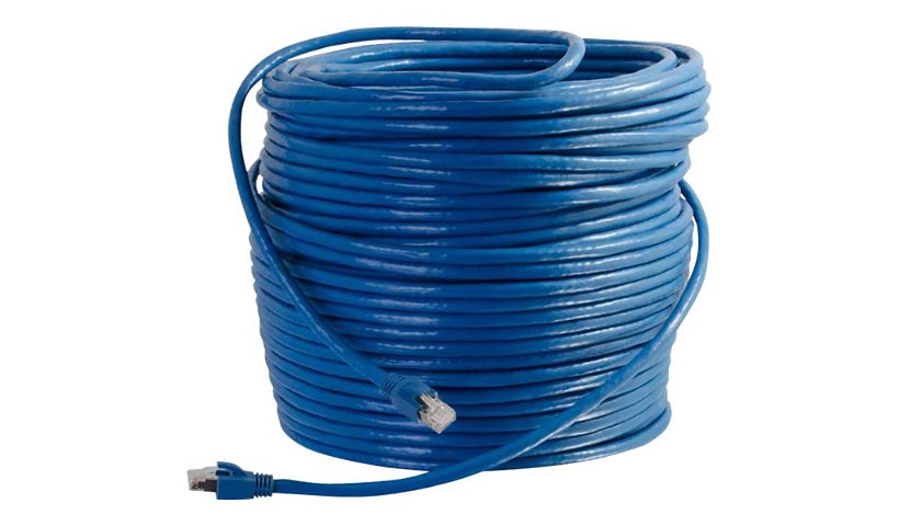 C2G 43169 Cat6 Snagless Solid Shielded Patch Cable 100 ft HDBaseT Certified PoE